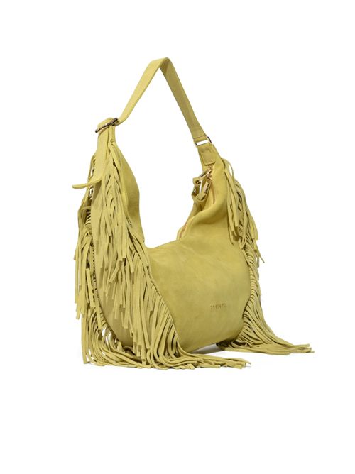 Borsa Isola Peach Fringe Small a spalla in suede Cedro ORCIANI | B02227 PFGCED